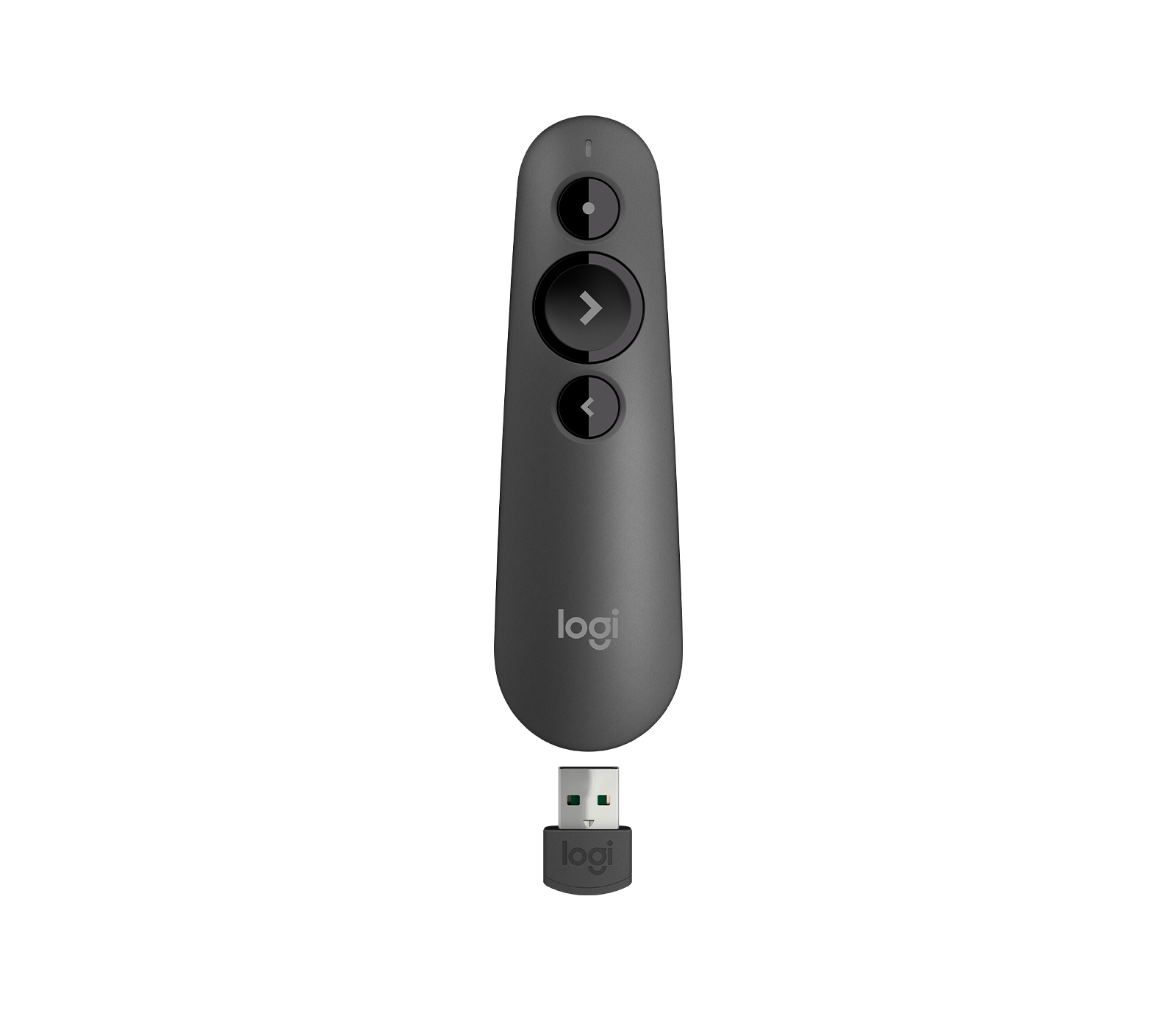 Logitech R500s - Controlo remoto de apresentação - 3 botões - grafite