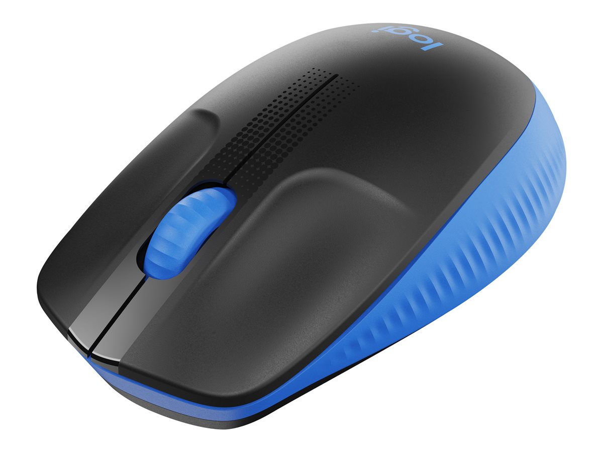 Logitech M190 - Rato - óptico - 3 botões - sem fios - receptor sem fio USB - azul