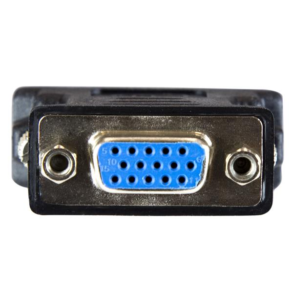 StarTech.com DVI to VGA Cable Adapter - Black - M/F - DVI-I to VGA Converter Adapter (DVIVGAMFBK) - Adaptador VGA - DVI-I (M) para HD-15 (VGA) (F) - moldado, parafusos manuais - preto - Image 4