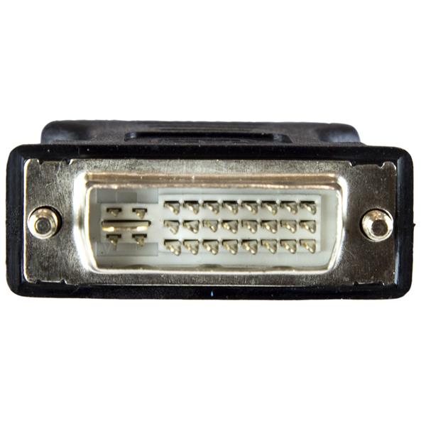 StarTech.com DVI to VGA Cable Adapter - Black - M/F - DVI-I to VGA Converter Adapter (DVIVGAMFBK) - Adaptador VGA - DVI-I (M) para HD-15 (VGA) (F) - moldado, parafusos manuais - preto - Image 3