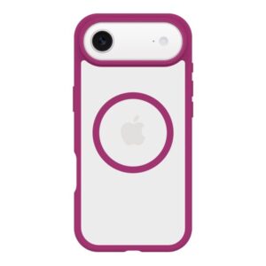 OtterBox React Series - Tampa posterior para telemóvel - compatibilidade MagSafe - plástico - cristal de rosa (rosa/transparente) - para Apple iPhone Air