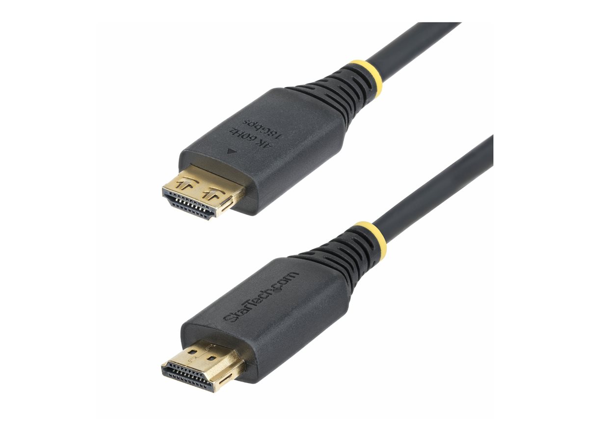 StarTech.com - High Speed - cabo HDMI - HDMI macho para HDMI macho - 50 cm - blindado - preto - sem halogéneo, passivo, suporte 4K60Hz, suporte a 1440p (UWQHD) 144Hz, suporte para 1080p a 240Hz
