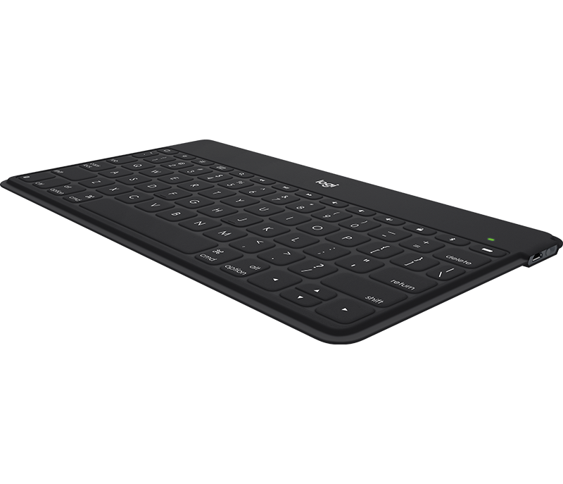 Logicool Keys-To-Go - Teclado - sem fios - Bluetooth - AZERTY - Flamengo - preto