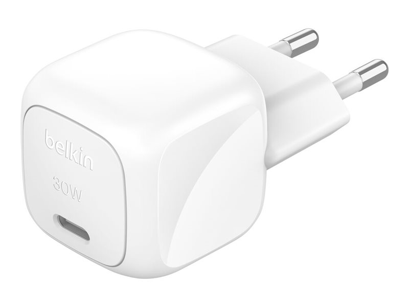 Belkin BoostCharge - Adaptador de alimentação - compacto - 30 Watt - Fornecimento de Energia 3.1 (USB-C)