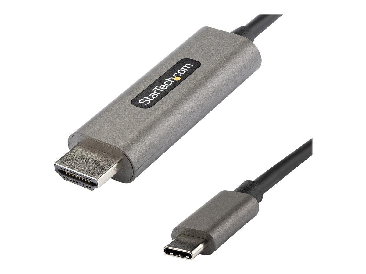 StarTech.com 13ft (4m) USB C to HDMI Cable 4K 60Hz with HDR10, Ultra HD USB Type-C to 4K HDMI 2.0b Video Adapter Cable, USB-C to HDMI HDR Monitor/Display Converter, DP 1.4 Alt Mode HBR3 - Thunderbolt 3 Compatible (CDP2HDMM4MH) - cabo adaptador - HDMI / USB - 4 m