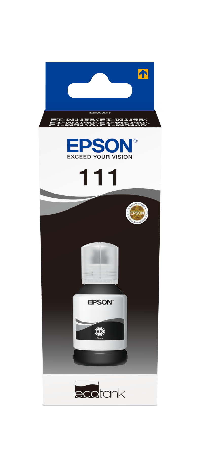 Epson 111 - 120 ml - XL - preto - original - recarga de tinta - para EcoTank ET-M1140, M1170, M1180, M2120, M2170, M3140, M3180, M1100, M1170, M3170, M3180