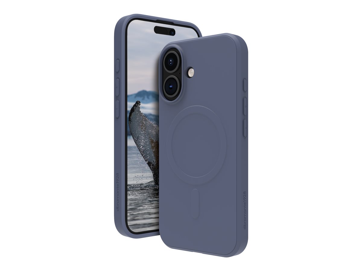 dbramante1928 Greenland Pro - Tampa posterior para telemóvel - Qi - compatibilidade MagSafe - plástico - azul pacífico - para Apple iPhone 16