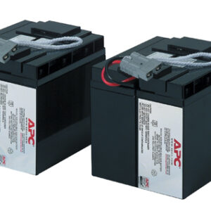 APC Replacement Battery Cartridge #55 - Bateria UPS - ácido de chumbo - 2 células - preto - para P/N: SMT2200C, SMT2200I-AR, SMT2200IC, SMT3000C, SMT3000I-AR, SMT3000IC, SUA3000I-IN