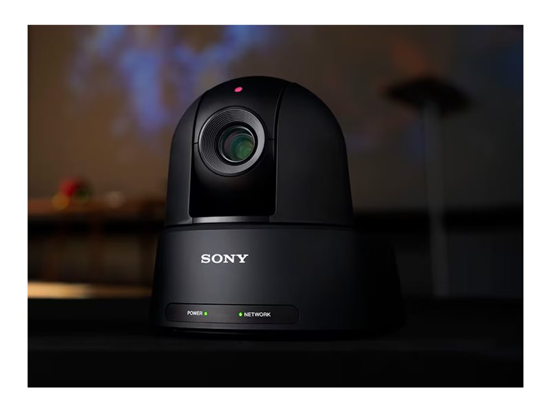 Sony SRG-A12 - Câmara de conferência - PTZ - torre - a cores (Dia&Noite) - 8.5 MP - 3840 x 2160 - íris automática - motorizado - 1700 TVL - áudio - HDMI, SDI - LAN - H.264, H.265 - PoE Plus Class 4