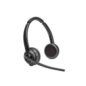 Poly Savi 8420 Office - Savi 8400 series - auscultadores - no ouvido - DECT / Bluetooth - sem fios - cancelamento de ruído activo - preto - Certificado para Microsoft Teams - Replaces Poly SKU 2-221104-205