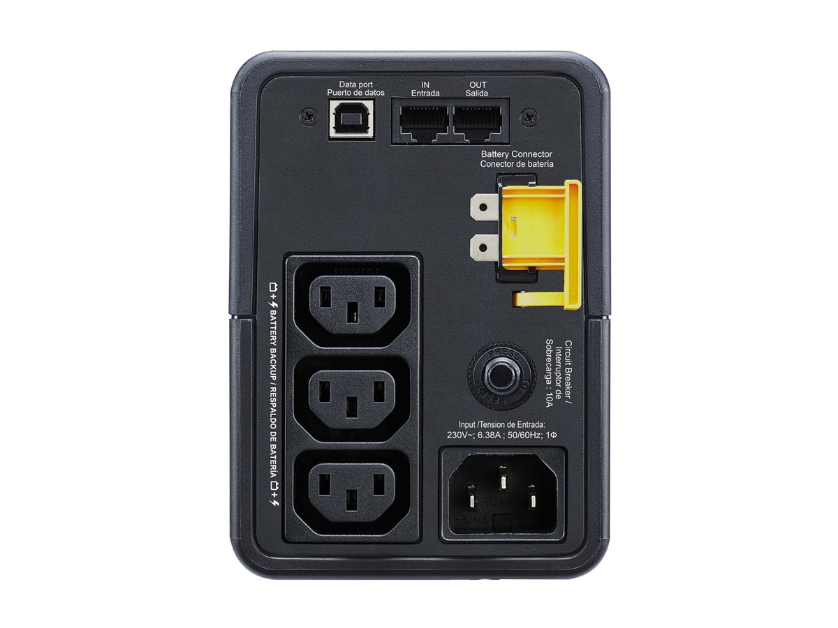 APC Back-UPS BX Series BX500MI - UPS - AC 230 V - 300 Watt - 500 VA - 9 Ah - conectores de saída: 4 - Image 3