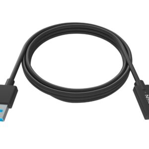 1 m USB C to USB A cable -bandwidth 5 gbit/s - supports 3 a charging current - USB C 3.2 (m) to USB A 3.0 (m) - outer diameter 4.0 mm - 22+30 awg - black