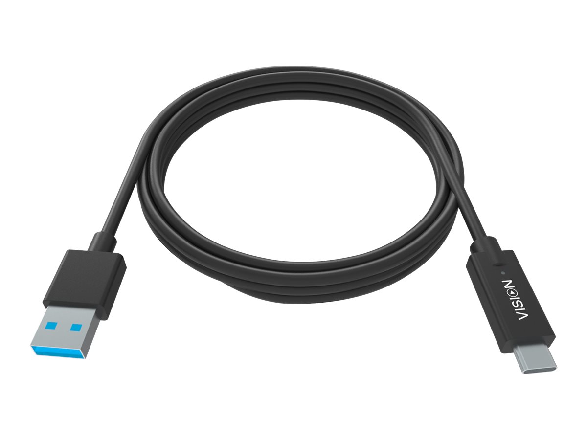1 m USB C to USB A cable -bandwidth 5 gbit/s - supports 3 a charging current - USB C 3.2 (m) to USB A 3.0 (m) - outer diameter 4.0 mm - 22+30 awg - black