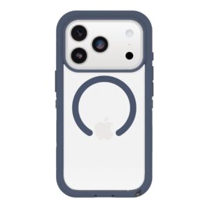 OtterBox Defender Series Pro XT - Tampa posterior para telemóvel - resistente - compatibilidade MagSafe - camada de policarbonato, elastómero termoplástico (TPE) - calças de ganga azul bebé - para Apple iPhone 17 Pro