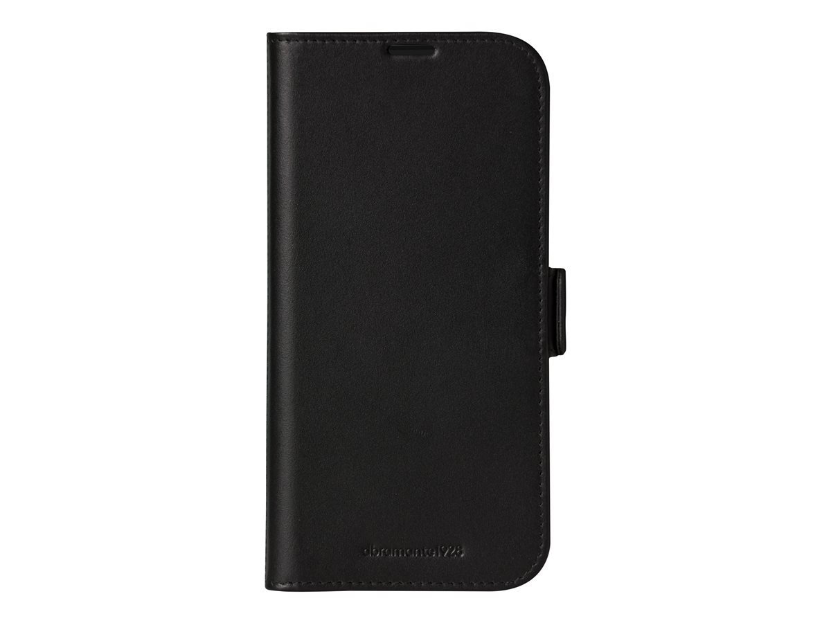 dbramante1928 Copenhagen - Capa flip cover para telemóvel - couro com granulação plena - preto - para Apple iPhone 16 Pro Max