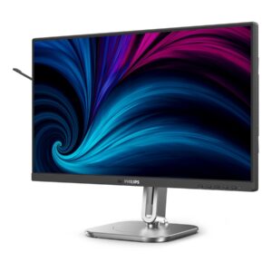 Philips 24B2U4301 - 4000 Series - monitor LED - 24" (23.8" visível) - 1920 x 1080 Full HD (1080p) @ 120 Hz - IPS - 300 cd/m² - 1500:1 - 4 ms - HDMI, DisplayPort, USB-C - altifalantes - prata, carvão vegetal
