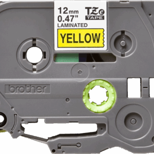 Brother TZe-631 - Auto-adesivo - preto em amarelo - Rolo (1,2 cm x 8 m) 1 cassete(s) fita laminada - para Brother PT-H110, P-Touch PT-D800, H200, P-Touch Cube PT-P300, P-Touch Cube Plus PT-P710