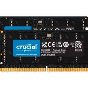 Crucial - DDR5 - kit - 64 GB: 2 x 32 GB - SO DIMM 262-pinos - 5600 MT/s / PC5-44800 - CL46 - 1.1 V - sem ECC