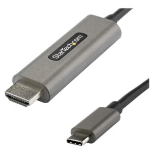 StarTech.com 6ft (2m) USB C to HDMI Cable 4K 60Hz with HDR10, Ultra HD USB Type-C to 4K HDMI 2.0b Video Adapter Cable, USB-C to HDMI HDR Monitor/Display Converter, DP 1.4 Alt Mode HBR3 - Thunderbolt 3 Compatible (CDP2HDMM2MH) - cabo adaptador - HDMI / USB - 2 m