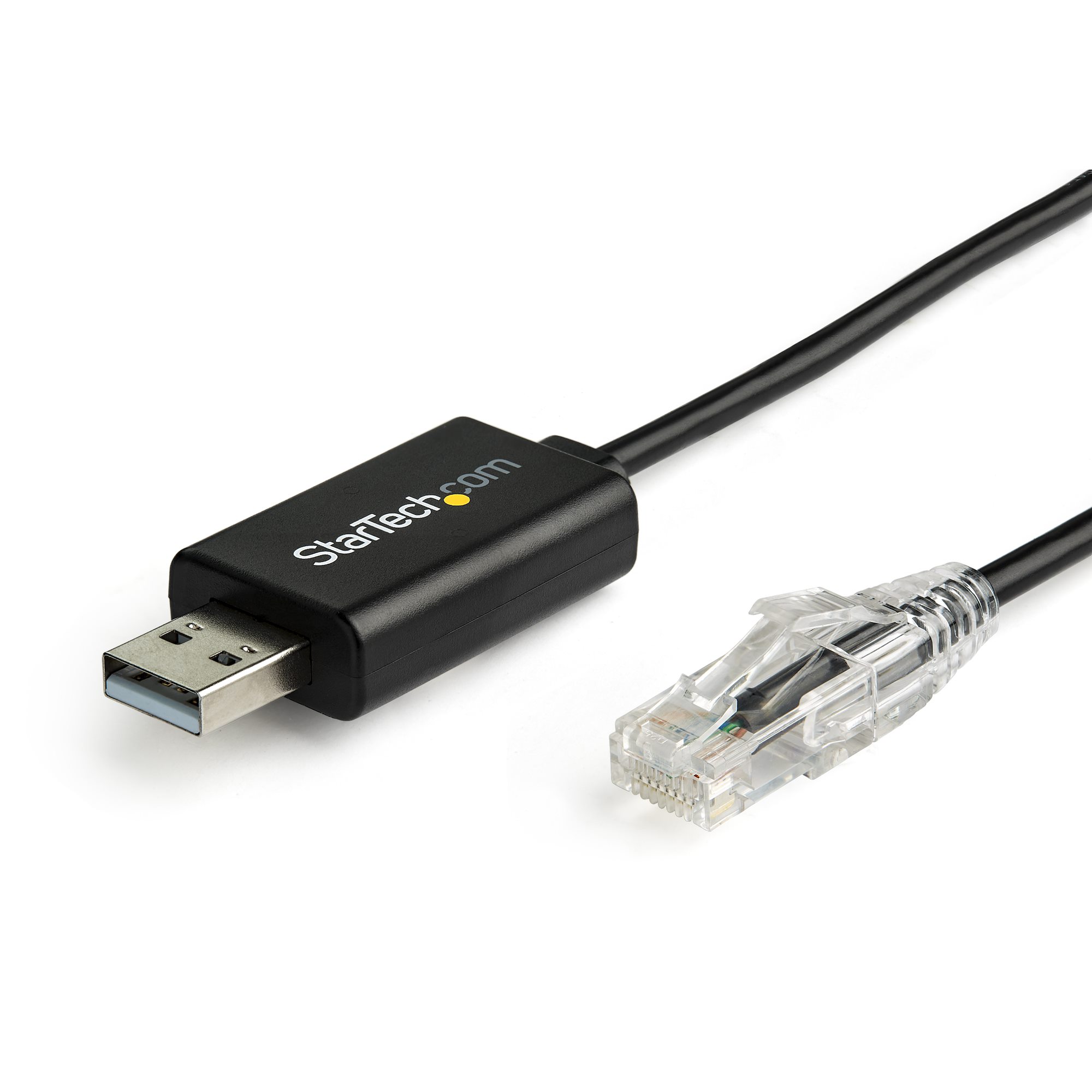 StarTech.com 6 ft (1.8 m) Cisco USB Console Cable - USB to RJ45 Rollover Cable - 460Kbps - Windows, Mac and Linux Compatible - M/M (ICUSBROLLOVR) - Cabo em série - USB (M) para RJ-45 (M) - 1.8 m - USB 2.0 - preto