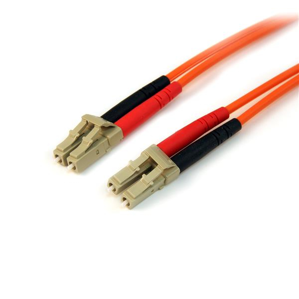 StarTech.com 10m Fiber Optic Cable - Multimode Duplex 50/125 - LSZH - LC/LC - OM2 - LC to LC Fiber Patch Cable - Cabo patch - multi-modo LC (M) para multi-modo LC (M) - 10 m - 10 m - fibra óptica - duplex - 50 / 125 micron - laranja - para P/N: GLCLH