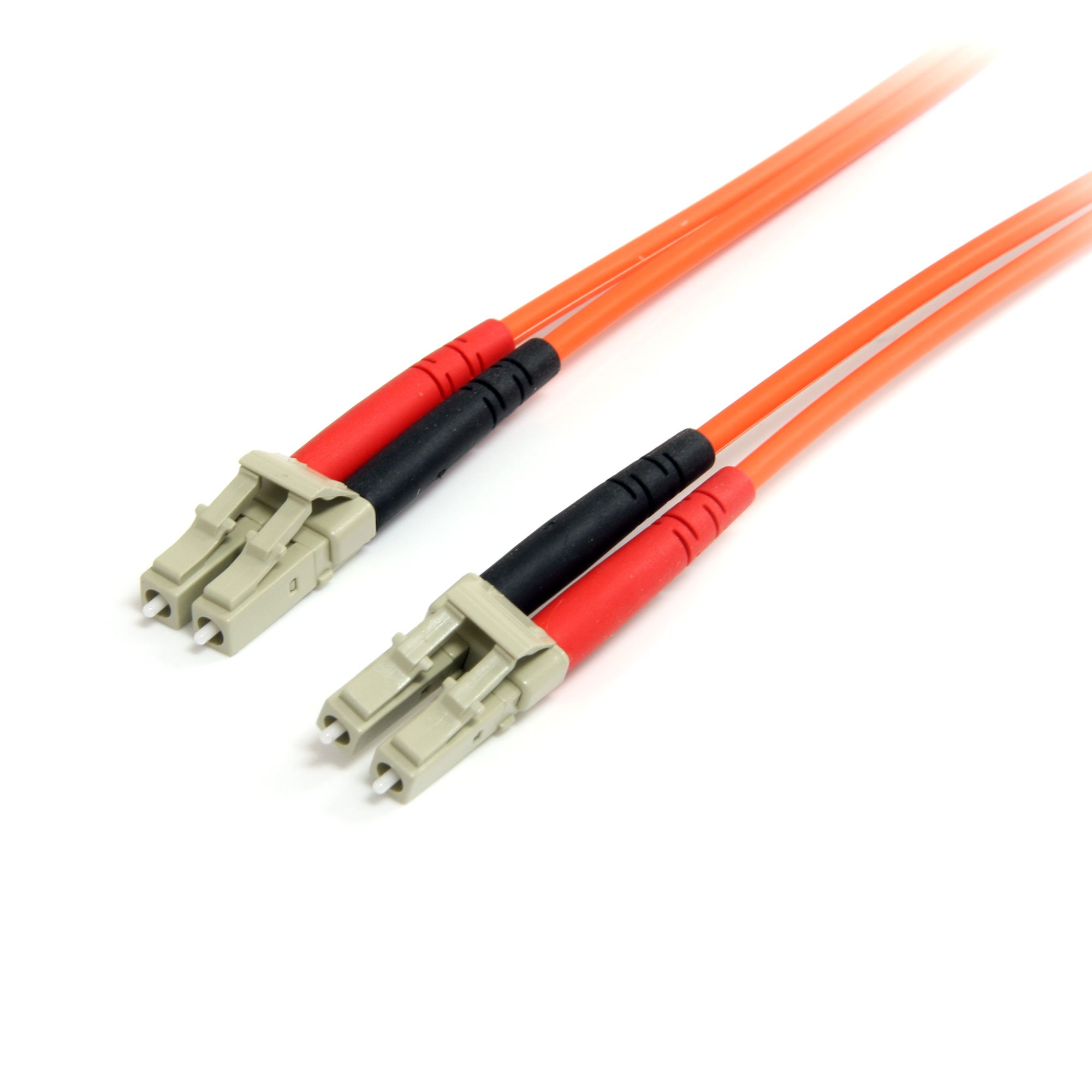 StarTech.com 2m Fiber Optic Cable - Multimode Duplex 62.5/125 - LSZH - LC/LC - OM1 - LC to LC Fiber Patch Cable (FIBLCLC2) - Cabo patch - multi-modo LC (M) para multi-modo LC (M) - 2 m - 2 m - fibra óptica - duplex - 62.5 / 125 micron - laranja