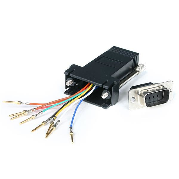 StarTech.com DB9 to RJ45 Modular Adapter - M/F - Serial adapter - DB-9 (M) to RJ-45 (F) - GC98MF - Adaptador serial - DB-9 (M) para RJ-45 (F) - para StarTech.com 16 Port Enhanced RS232 Serial Console Server
