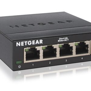 NETGEAR GS305 - Interruptor - sem gestão - 5 x 10/100/1000 - desktop, montável na parede