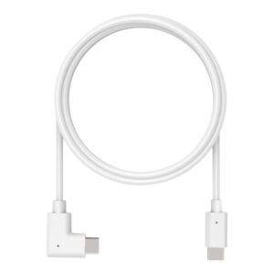 Compulocks 6ft Charge & Data USB-C to USB-C 90-Degree Cable Right Angle - Cabo USB - USB-C (M) reto para USB-C (M) em ângulo reto - 1.83 m - branco - para Compulocks BrandMe, Space Flex, Space Kiosk, Space Rail, Space Reach, Space Rise