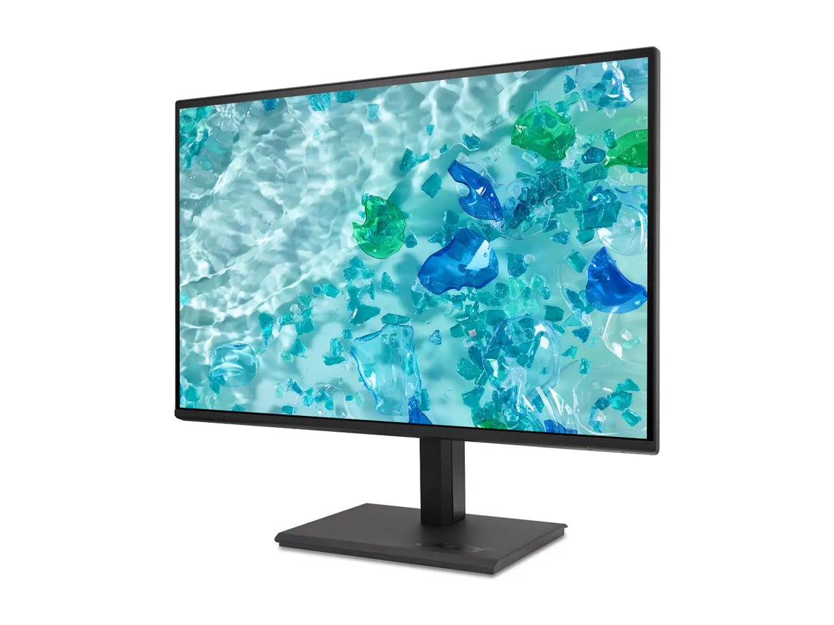 Acer Vero B247Y Gbmiprzx - B7 Series - monitor LED - 24" (23.8" visível) - 1920 x 1080 Full HD (1080p) @ 120 Hz - IPS - 250 cd/m² - 1500:1 - 4 ms - HDMI, VGA, DisplayPort - altifalantes - preto