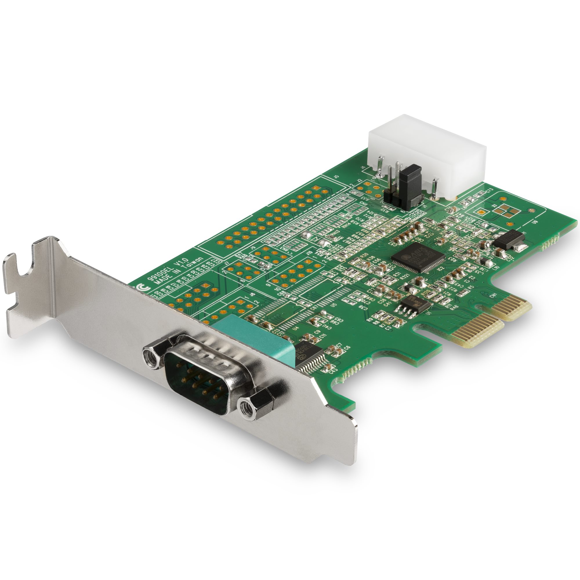 StarTech.com 4-port PCI Express RS232 Serial Adapter Card, PCIe RS232 Serial Host Controller Card, PCIe to Serial DB9 Card, 16950 UART, Desktop Expansion Card, Windows, macOS, Linux - Full/Low-Profile Brackets (PEX4S953) - Adaptador serial - PCI Expr