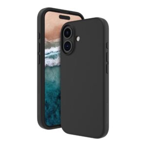 dbramante1928 Monaco - Tampa posterior para telemóvel - compatibilidade MagSafe - silicone, plástico - preto noite - para Apple iPhone 16