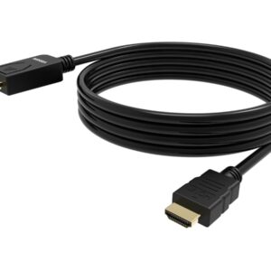 2 m DisplayPort to HDMI cable - 8k at 60 hz - DP version 1.4 - gold connectors - HDMI 2.1 supports hotplug - DP (m) to HDMI (m) - outer diameter 6.0 mm - 30 awg - black