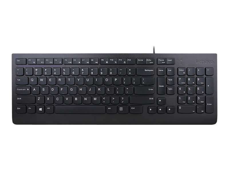 Lenovo Essential - Teclado - USB - QWERTY - Português - preto - OEM - caixa castanha