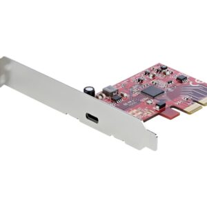 StarTech.com USB 3.2 Gen 2x2 PCIe Card - USB-C 20Gbps PCI Express 3.0 x4 Controller - USB Type-C Add-On PCIe Expansion Card -Windows/Linux - Adaptador USB - PCIe 3.0 x4 baixo perfil - USB-C 3.2 Gen 2x2 x 1