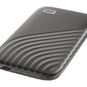 WD My Passport SSD WDBAGF0010BGY - SSD - encriptado - 1 TB - externa (portátil) - USB 3.2 Gen 2 (USB C conector) - 256-bits AES - cinzento espaço