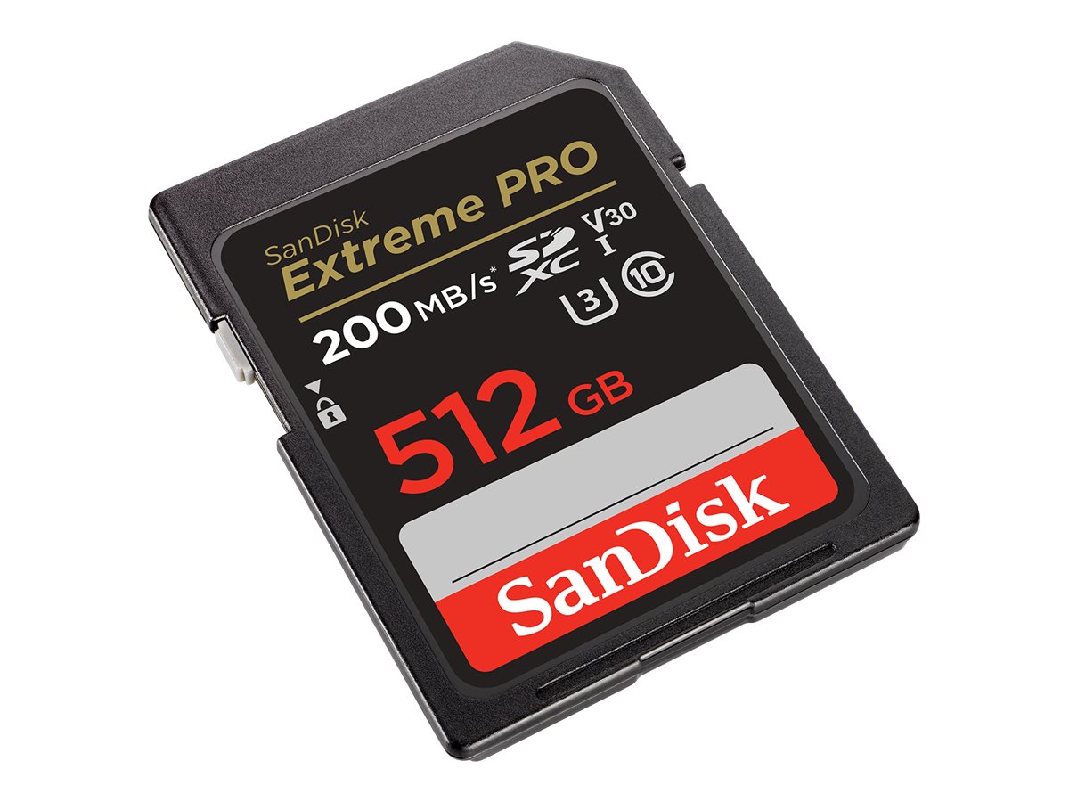 SanDisk Extreme Pro - Cartão de memória flash - 512 GB - Video Class V30 / UHS-I U3 / Class10 - SDXC UHS-I - Image 3
