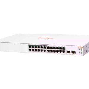 HPE Networking Instant On 1830 24G 12p Class4 PoE 2SFP 195W Switch - Interruptor - inteligente - 12 x 10/100/1000 + 12 x 10/100/1000 (PoE+) + 2 x Gigabit SFP - desktop, montável em trilho - PoE+ (195 W)
