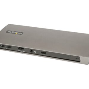 StarTech.com Thunderbolt 4 Dock, 96W Power Delivery, Single 8K/Dual Monitor 4K 60Hz, 3xTB4/USB4 ports, 4xUSB-A, SD, GbE, Thunderbolt 4 Docking Station for Windows or TB3 MacBook, 0.8m - estação de engate - Thunderbolt 4 - 3 x Thunderbolt - 1GbE
