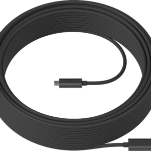 Logitech Strong - Cabo USB - USB Tipo A (M) para USB-C (M) - USB 3.1 - 10 m - câmara, Active Optical Cable (AOC) - para Room Solution Huddle, Large