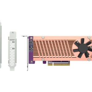 QNAP QM2-2P-384A - controlador de memória - PCIe 3.0 - PCIe 3.0 x8