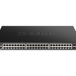 D-Link DGS 1250-52XMP - Interruptor - L3 Lite - inteligente - 48 x 10/100/1000 (PoE) + 4 x 10 Gigabit SFP+ - montável em trilho - PoE (370 W)