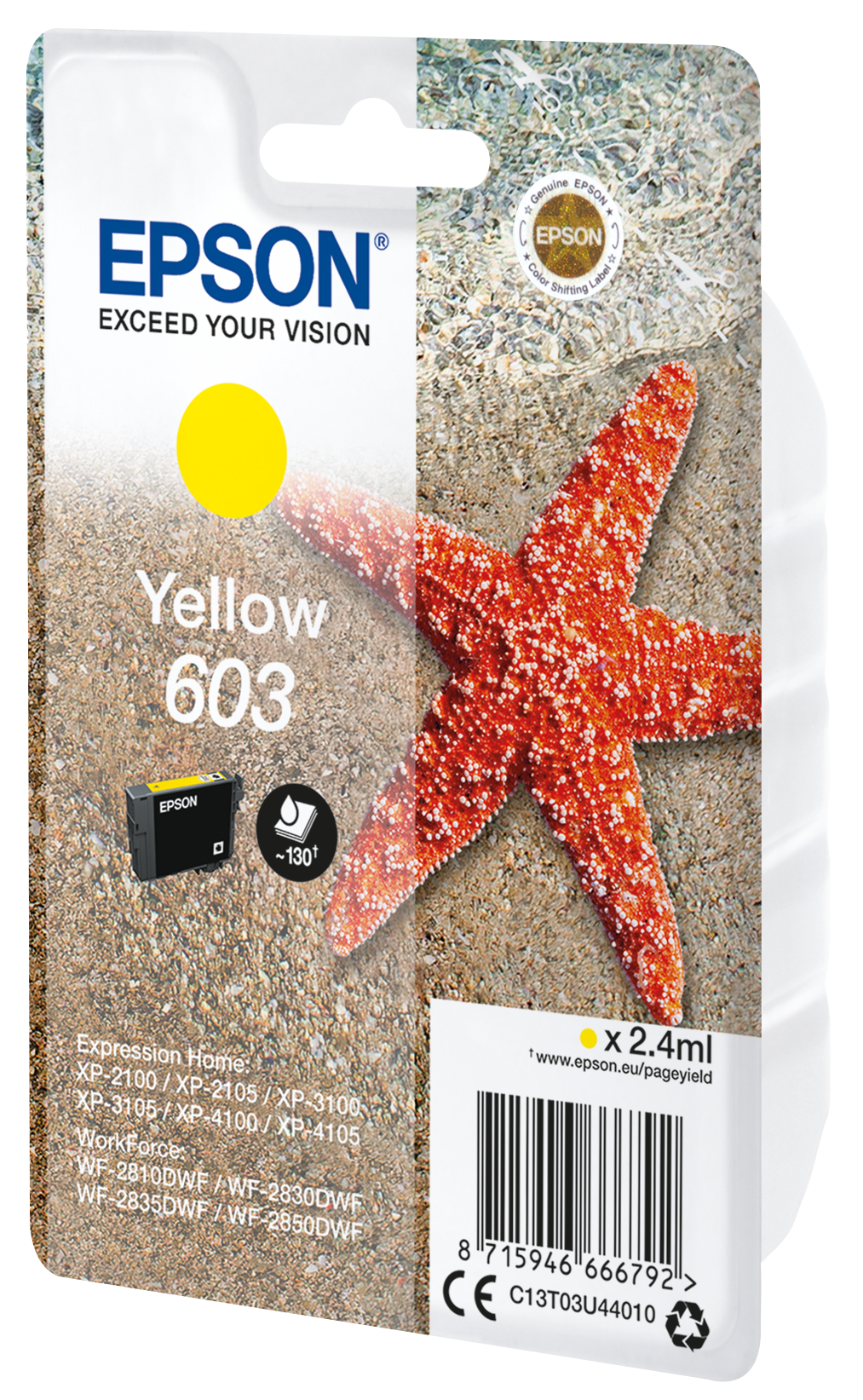 Epson 603 - 2.4 ml - amarelo - original - blister - tinteiro - Image 2