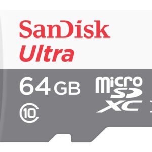 SanDisk Ultra - Cartão de memória flash (adaptador microSDXC para SD Incluído) - 64 GB - UHS-I / Class10 - microSDXC UHS-I