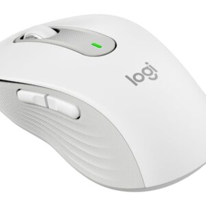 Logitech Signature M650 L LEFT - Rato - tamanho grande - para esquerda - óptico - 5 botões - sem fios - 2.4 GHz, Bluetooth - recetor USB Logitech Logi Bolt - branco sujo