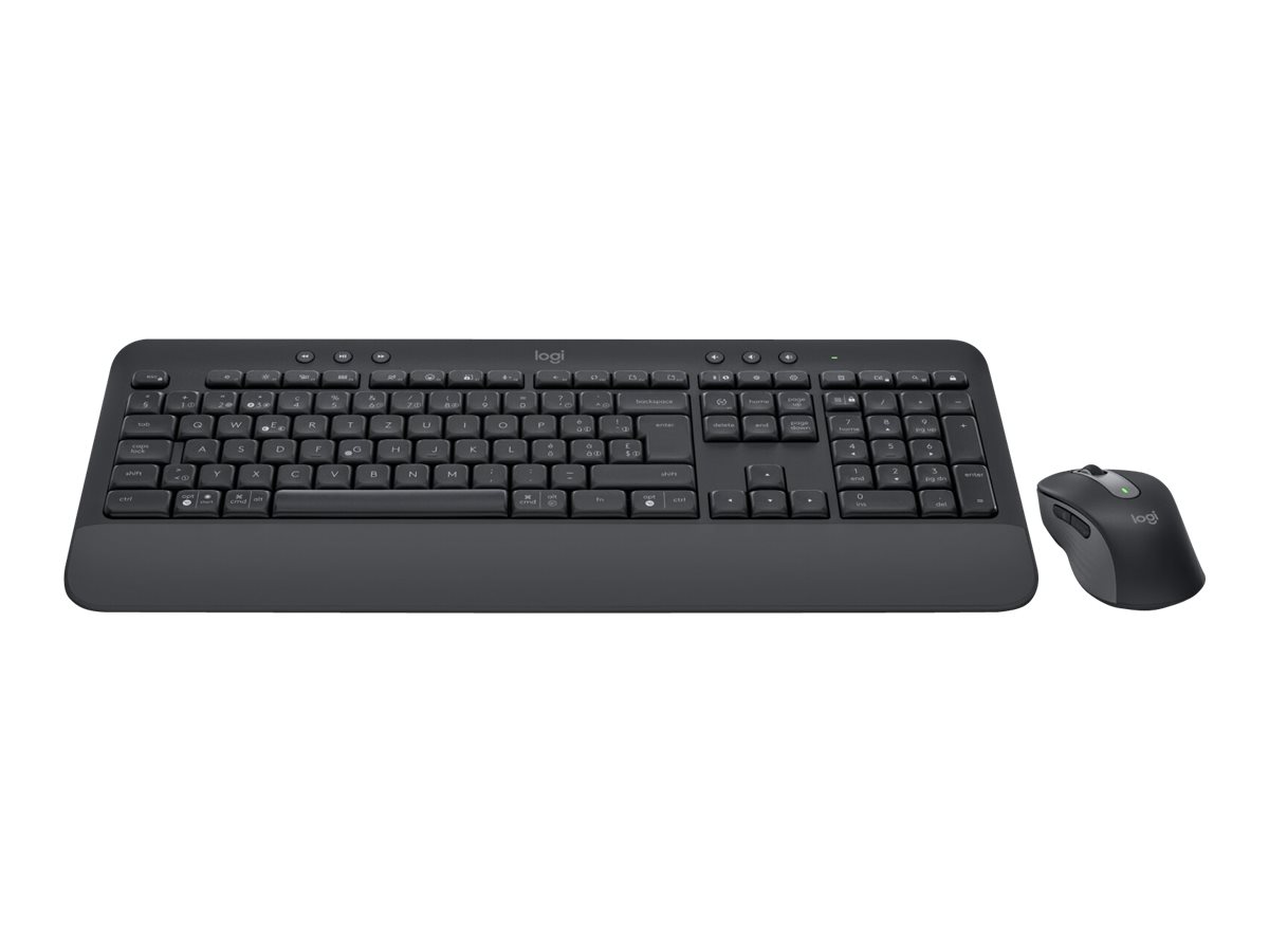 Logitech Signature MK650 Combo for Business - conjunto de teclado e rato - QWERTZ - Suíço - grafite Dispositivo de entrada