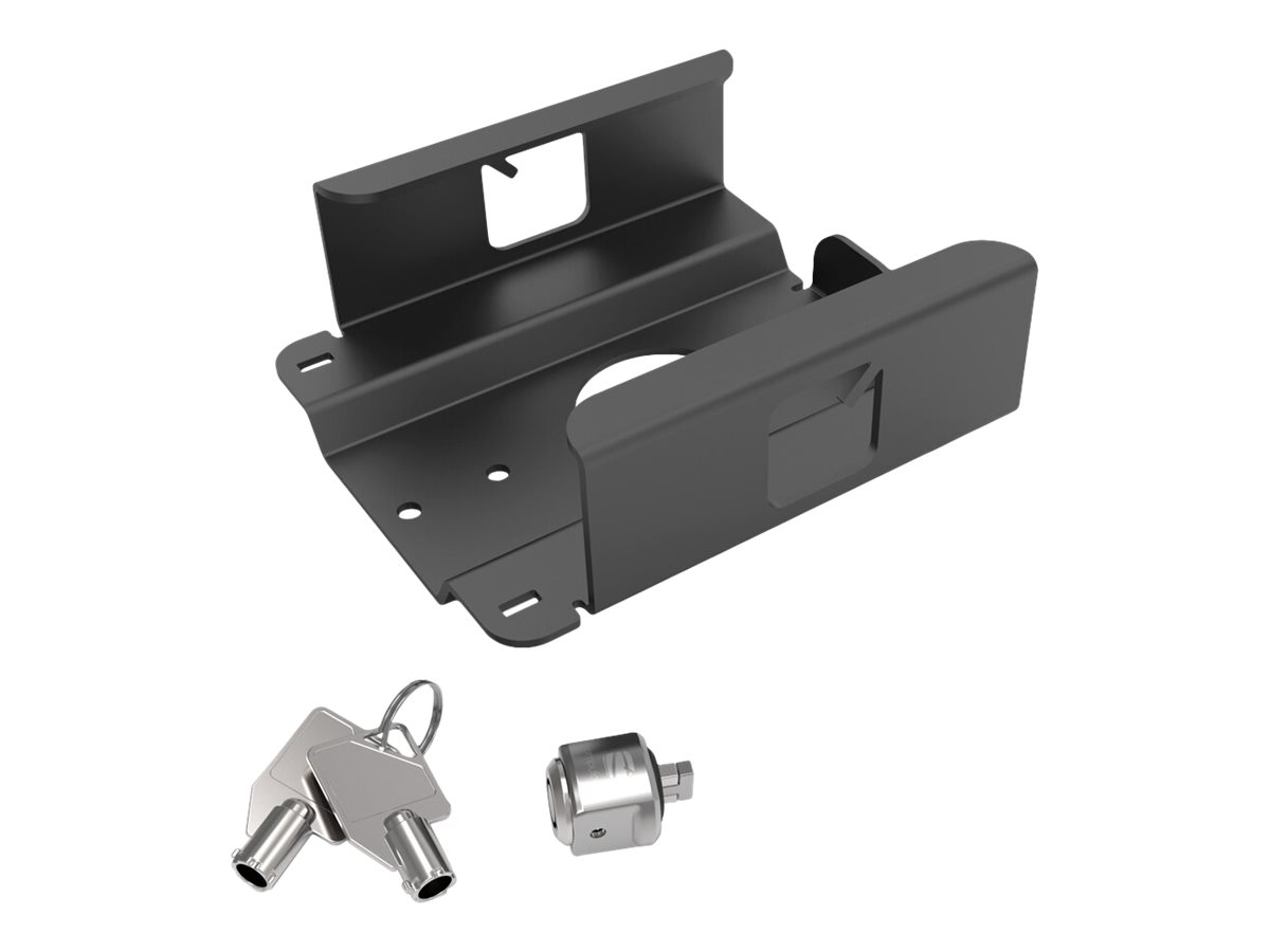 Compulocks Apple TV Security Mount (4K 3rd Gen) (2022) - Kit de montagem (suporte de segurança, conjunto da cabeça de bloqueio) - Ventilado - para caixa multimédia - bloqueável - alumínio de alto-nível - preto - para Apple TV 4K (3rd generation)