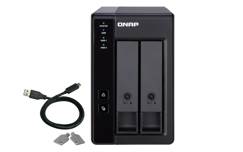 QNAP TR-002 - Matriz de disco rígido - 2 baias (SATA-600) - USB 3.1 Gen 2 (externo) - Image 2
