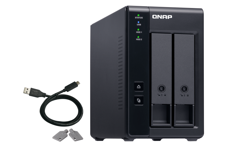 QNAP TR-002 - Matriz de disco rígido - 2 baias (SATA-600) - USB 3.1 Gen 2 (externo) - Image 3
