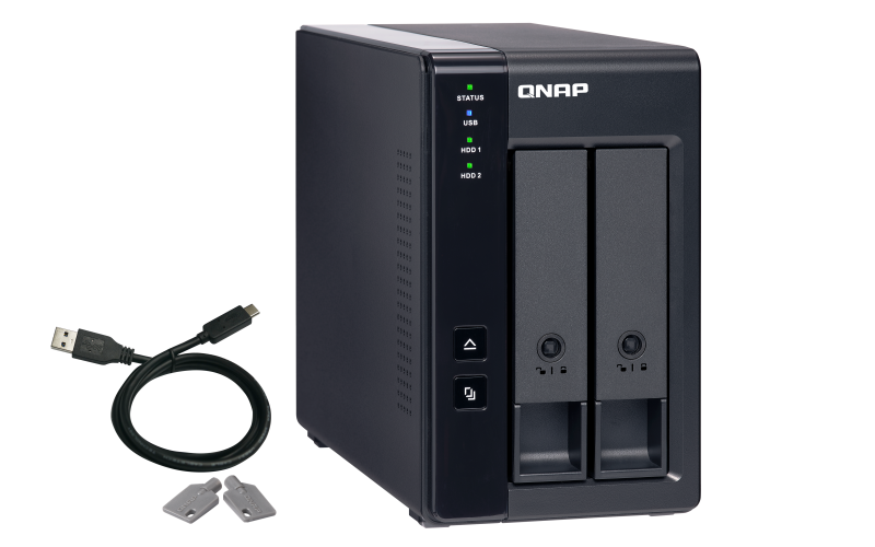 QNAP TR-002 - Matriz de disco rígido - 2 baias (SATA-600) - USB 3.1 Gen 2 (externo) - Image 4